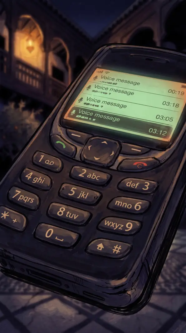 Le vieux téléphone de la grand-mère et ses messages vocaux