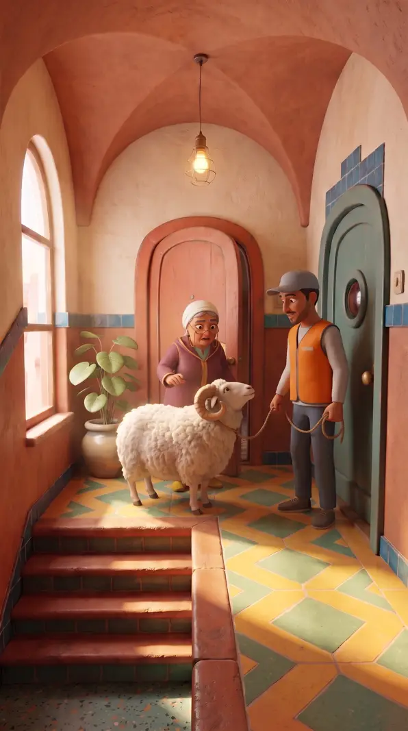 Mi Zohra reconnaît son mouton à la porte